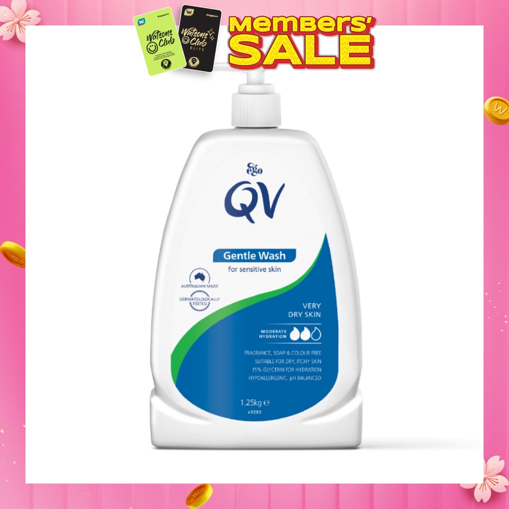 QV Gentle Wash (For Dry + Sensitive & Eczema-Prone Skin) 1.25kg