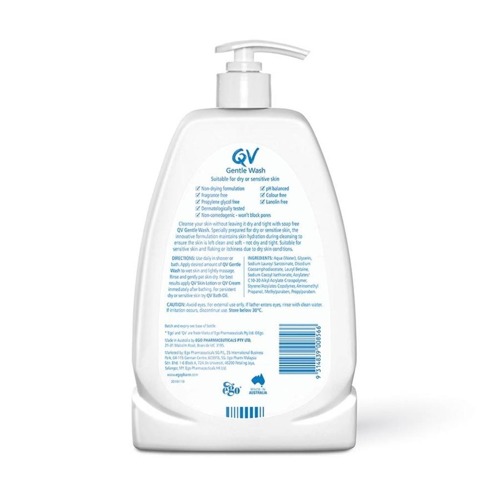 QV Gentle Wash (For Dry + Sensitive & Eczema-Prone Skin) 1.25kg