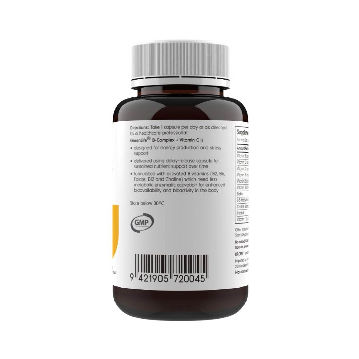 B Complex + Vitamin C Supplement Capsule Bundle Set 1s image
