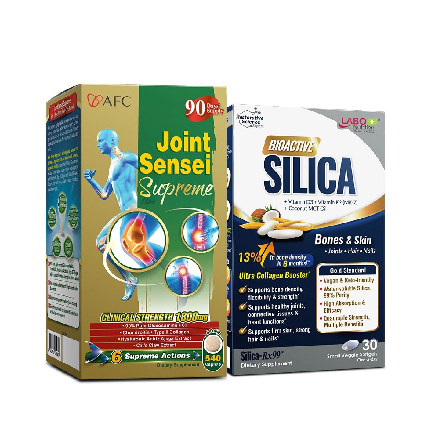 Bioactive Silica & Joint Sensei Supplement Tablet Bundle Set 1s image