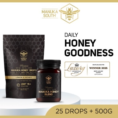 MANUKA SOUTH - UMF15+ Manuka Honey Drops & Honey Blend Bundle Set 1s