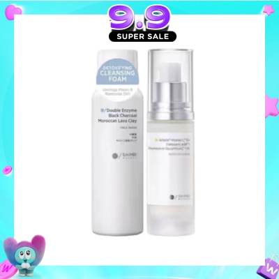 SHIMBI - Detoxifying Cleansing Foam & Brightening Medicated Serum Bundle Set 1s image