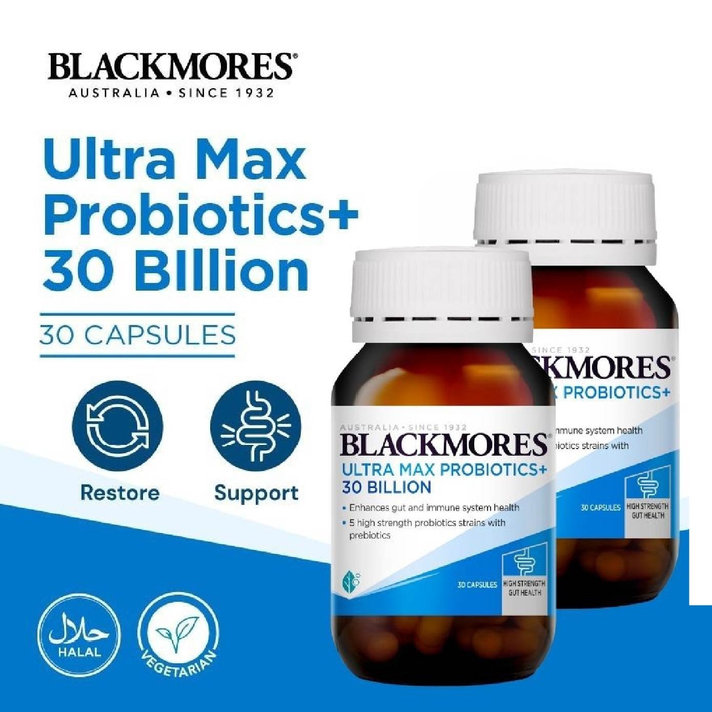 Ultra Max Probiotics+ 30 Billion Capsule Bundle Set 1s image