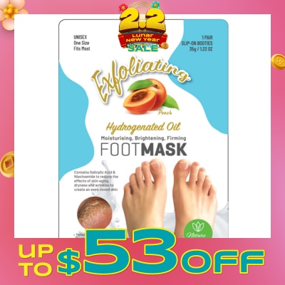 AF MEDI Medi Peach Exfoliation Foot Mask 1s