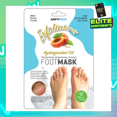 AIRFIT Medi Peach Exfoliation Foot Mask 1s