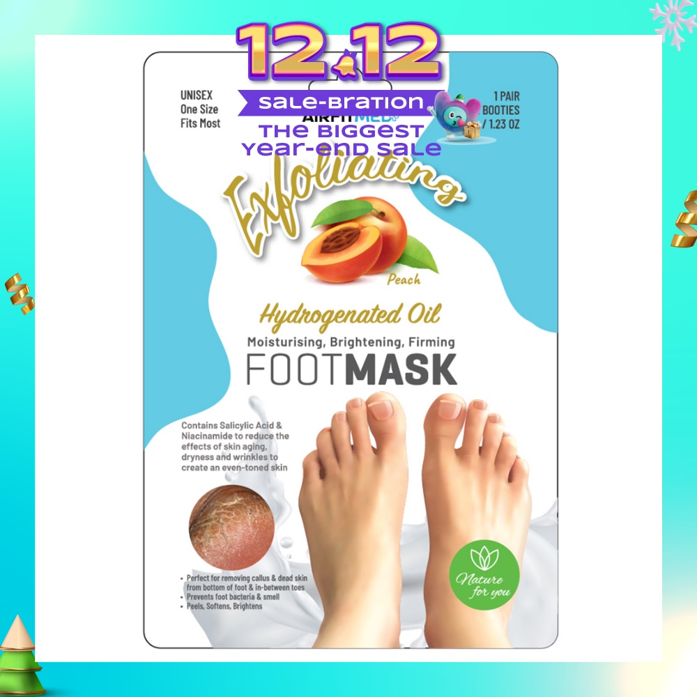 Medi Peach Exfoliation Foot Mask 1s (Expiry: Nov`2025)