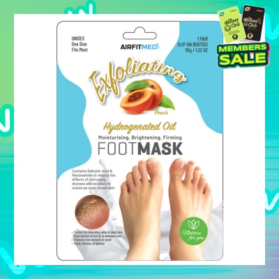 AIRFIT Medi Peach Exfoliation Foot Mask 1s