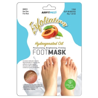AIRFIT Medi Peach Exfoliation Foot Mask 1s