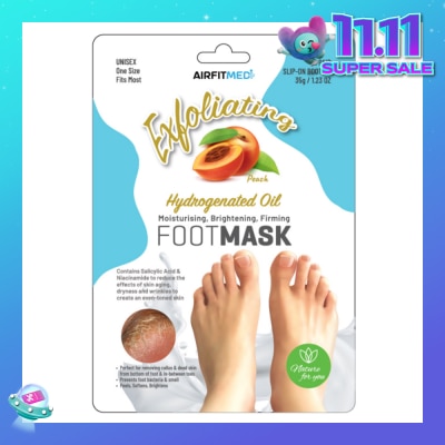 AIRFIT Medi Peach Exfoliation Foot Mask 1s (Expiry: Nov`2025)