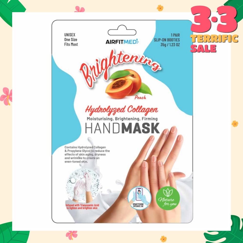 Brightening Hydrolyzed Collagen Pair Hand Mask Peach (Moisturizing, Brightening & Firming) 1s