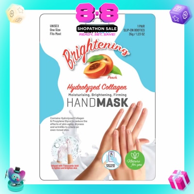 AF MEDI - Brightening Hydrolyzed Collagen Pair Hand Mask Peach (Moisturizing, Brightening & Firming) 1s
