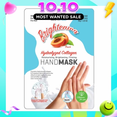 AF MEDI Brightening Hydrolyzed Collagen Pair Hand Mask Peach (Moisturizing, Brightening & Firming) 1s image