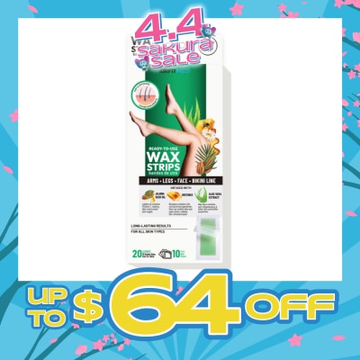 AF MEDI - Body & Legs Wax Strips (20 Strips with 10 Post Wax Wipes) 1s