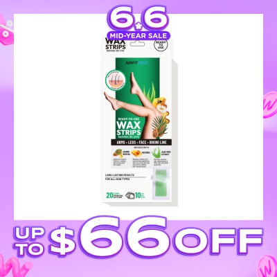 AF MEDI - Body & Legs Wax Strips (20 Strips with 10 Post Wax Wipes) 1s