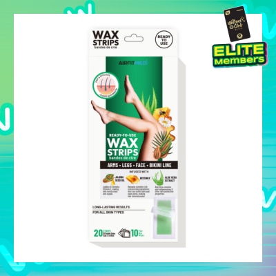 AIRFIT MEDI Body & Legs Wax Strips (20 Strips with 10 Post Wax Wipes) 1s