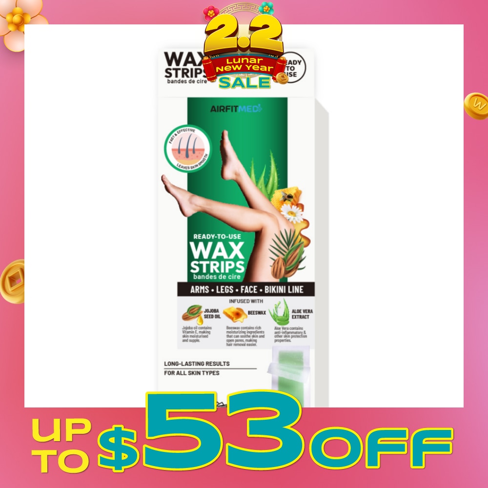 Body & Legs Wax Strips (20 Strips with 10 Post Wax Wipes) 1s