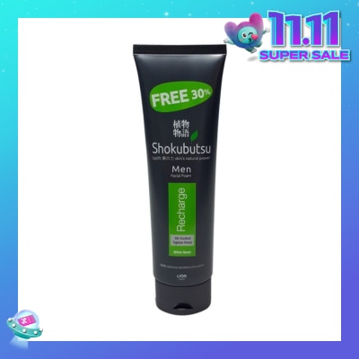 SHOKUBUTSU Men Facial Foam 100g - Recharge
