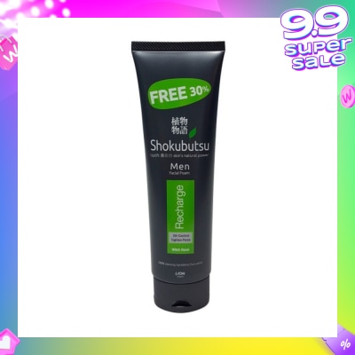 SHOKUBUTSU Men Facial Foam 100g - Recharge