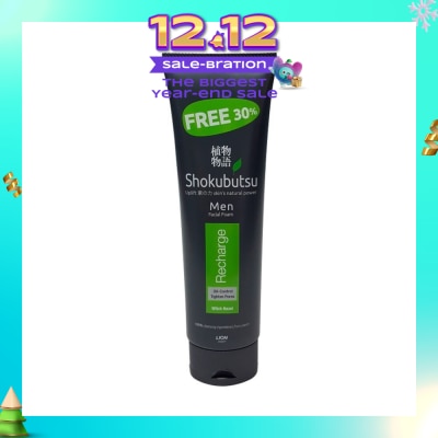 SHOKUBUTSU Men Facial Foam 100g - Recharge
