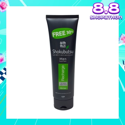 SHOKUBUTSU Men Facial Foam 100g - Recharge