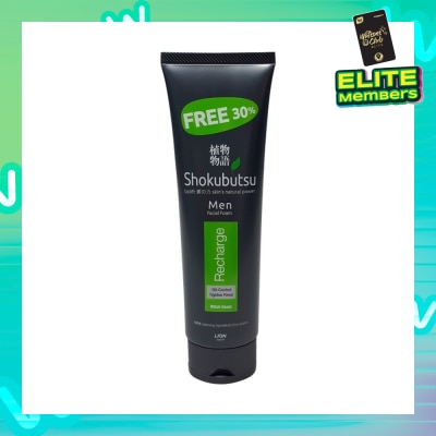 SHOKUBUTSU Men Facial Foam 100g - Recharge