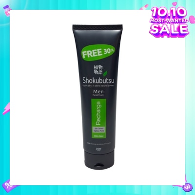 SHOKUBUTSU Men Facial Foam 100g - Recharge