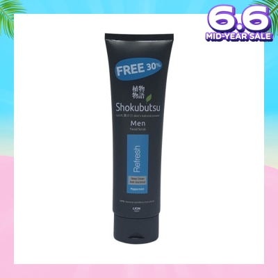 SHOKUBUTSU Men Facial Foam 100g - Refresh