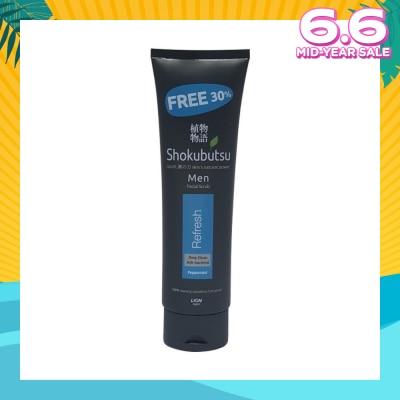 SHOKUBUTSU Men Facial Foam 100g - Refresh