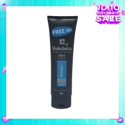 SHOKUBUTSU Men Facial Foam 100g - Refresh