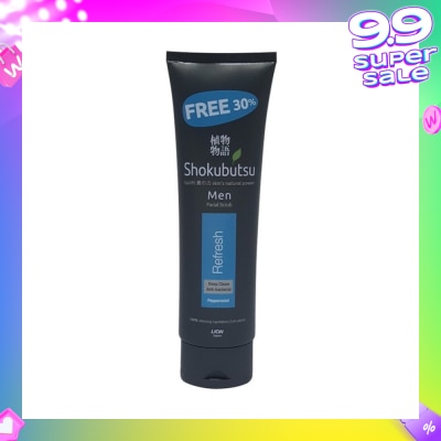 SHOKUBUTSU Men Facial Foam 100g - Refresh