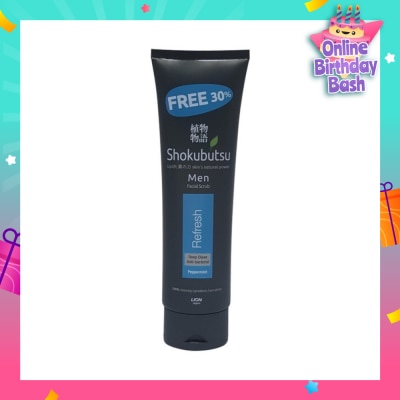 SHOKUBUTSU Men Facial Foam 100g - Refresh