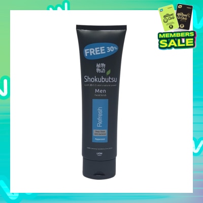 SHOKUBUTSU Men Facial Foam 100g - Refresh