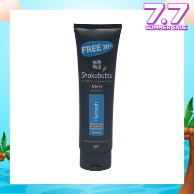 SHOKUBUTSU Men Facial Foam 100g - Refresh