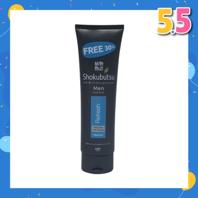 SHOKUBUTSU Men Facial Foam 100g - Refresh
