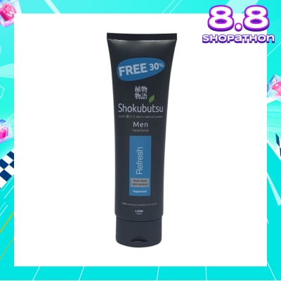 SHOKUBUTSU Men Facial Foam 100g - Refresh