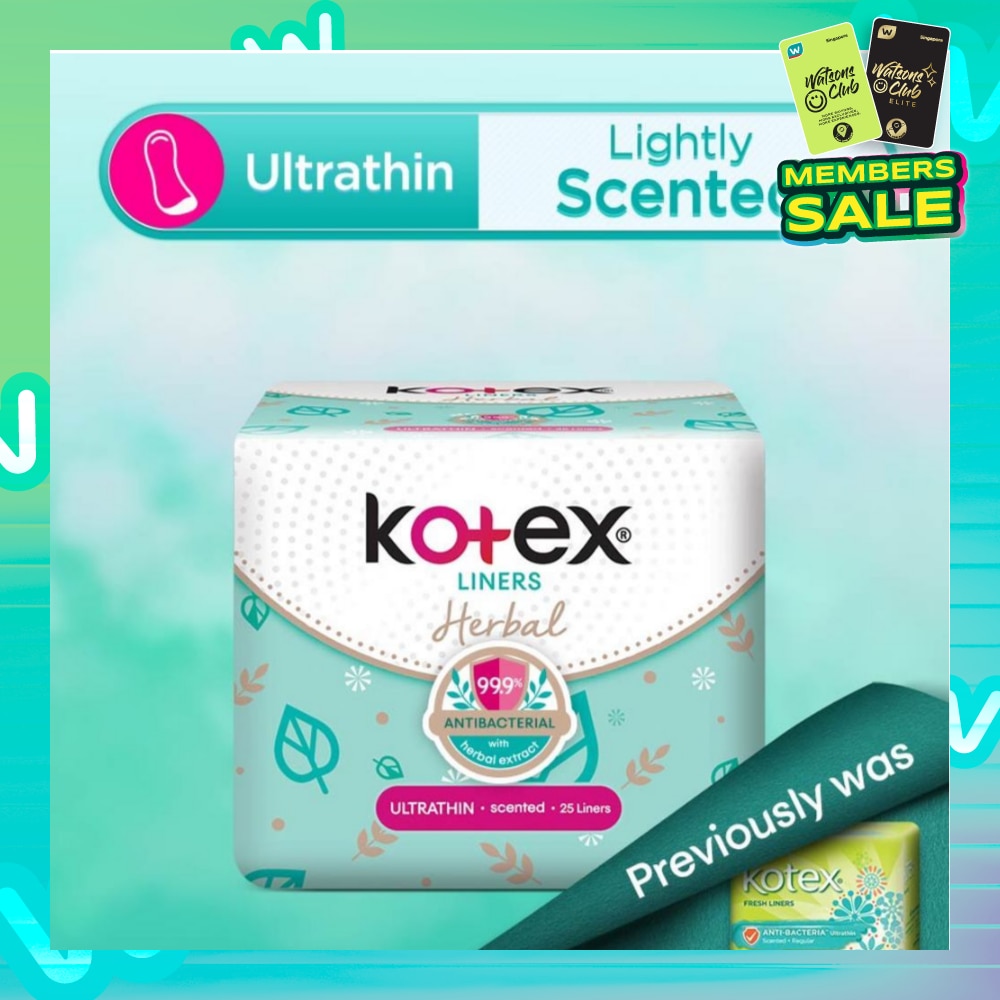Anti-Bacterial Herbal Ultrathin PantyLiner Lightly Scented 25s