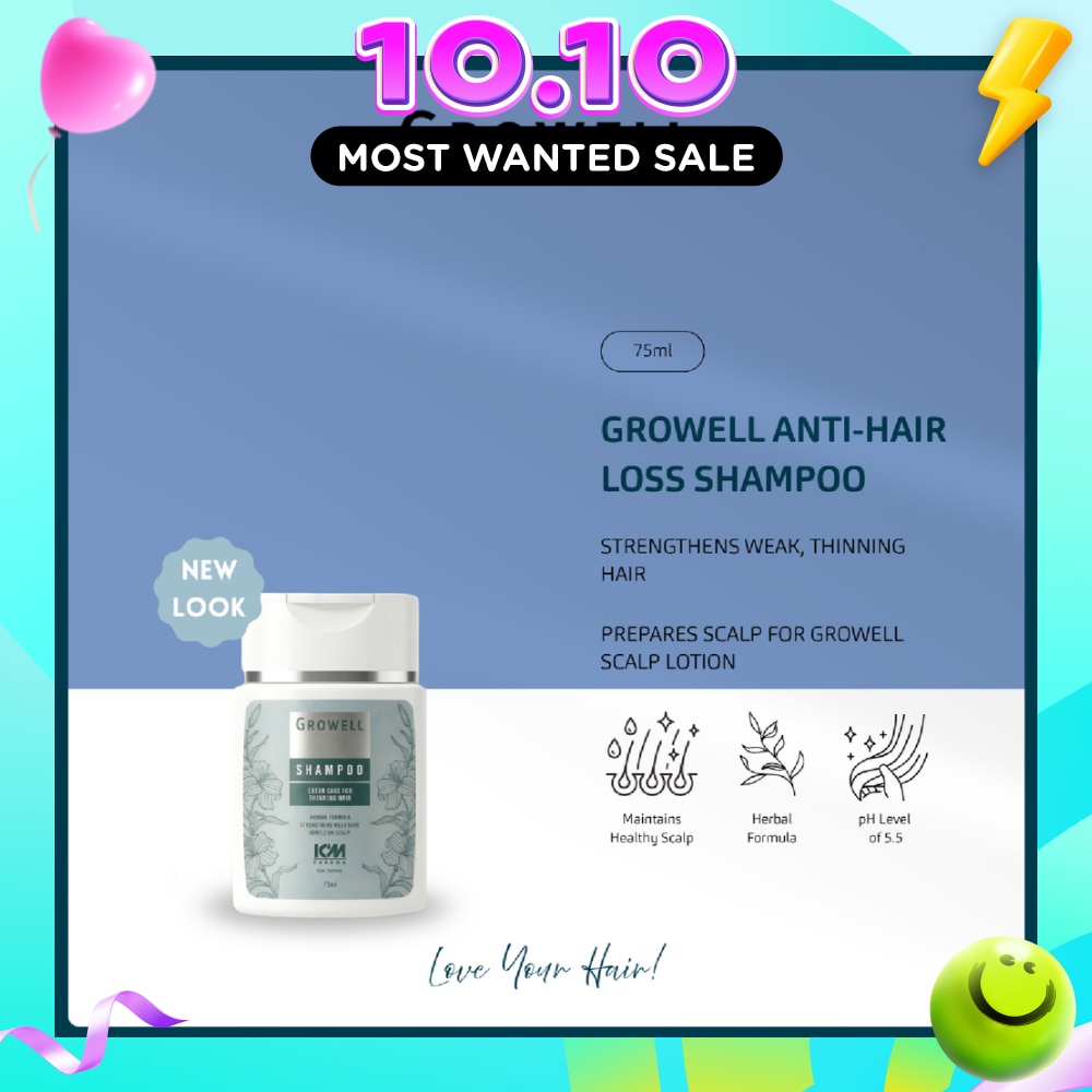 Growell Shampoo Extra Care for Thinning Hair 75ml image