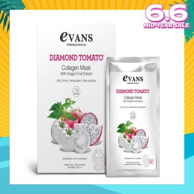 EVANS Diamond Tomato Collagen Mask 25ml X 3