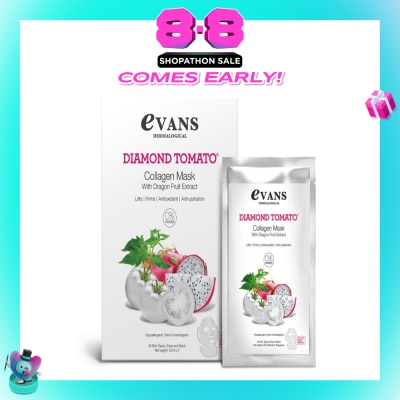EVANS - Diamond Tomato Collagen Mask 25ml X 3