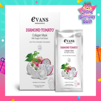 EVANS Diamond Tomato Collagen Mask 25ml X 3