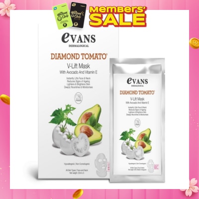 EVANS Diamond Tomato V-Lift Mask with Avocado and Vitamin E 25ml x 5s