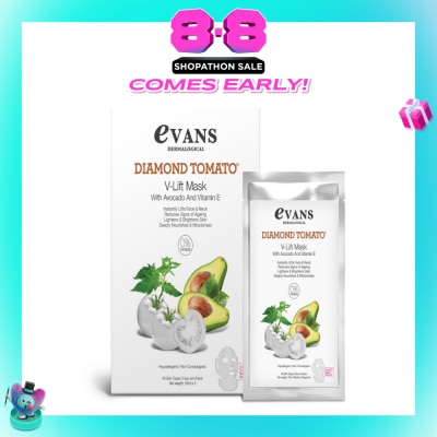 EVANS - Diamond Tomato V-Lift Mask with Avocado and Vitamin E 25ml x 5s