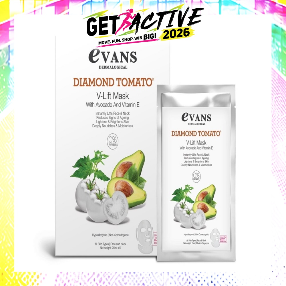 Diamond Tomato V-Lift Mask with Avocado and Vitamin E 25ml x 5s image