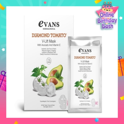EVANS Evans Diamond Tomato V - Lift Mask with Avocado and Vitmin E. 25ml x 5