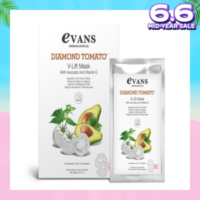 EVANS Evans Diamond Tomato V - Lift Mask with Avocado and Vitmin E. 25ml x 5