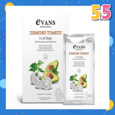 EVANS Evans Diamond Tomato V - Lift Mask with Avocado and Vitmin E. 25ml x 5