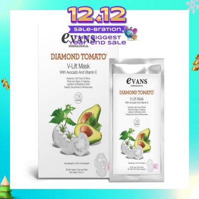 EVANS Diamond Tomato V-Lift Mask with Avocado and Vitamin E 25ml x 5s