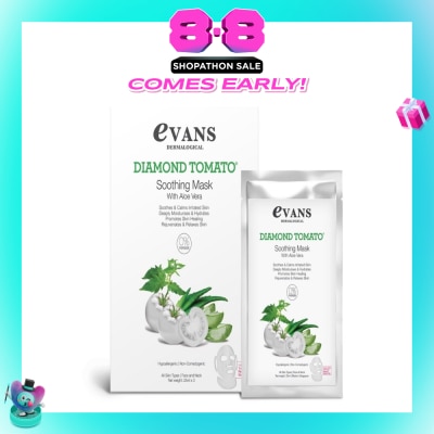 EVANS - Diamond Tomato Soothing Mask with Aloe Vera 25ml x 3s
