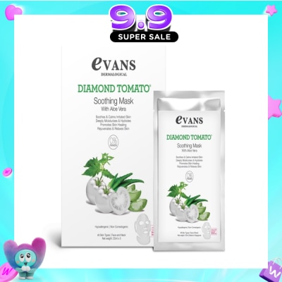 EVANS - Diamond Tomato Soothing Mask with Aloe Vera 25ml x 3s image