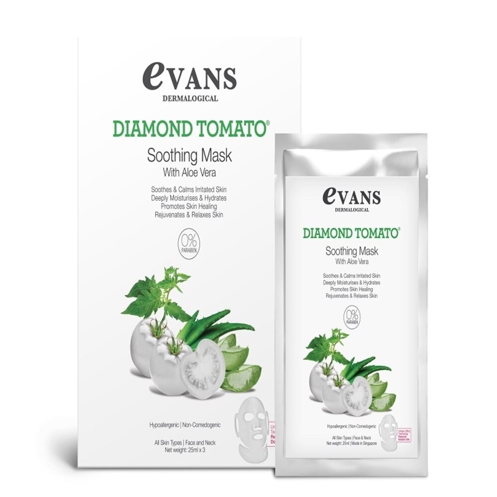 Evans Diamond Tomato Soothing Mask 25ml X 3